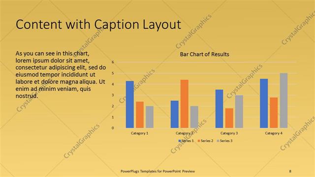 Content with Caption presentation slide layout