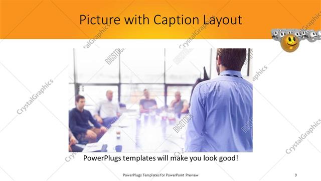 Picture with Caption presentation slide layout