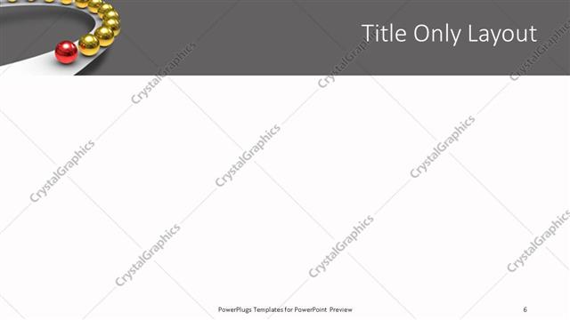 Title Only presentation slide layout