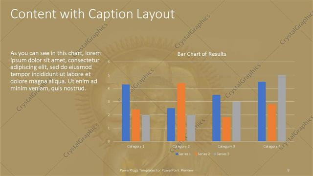 Content with Caption presentation slide layout