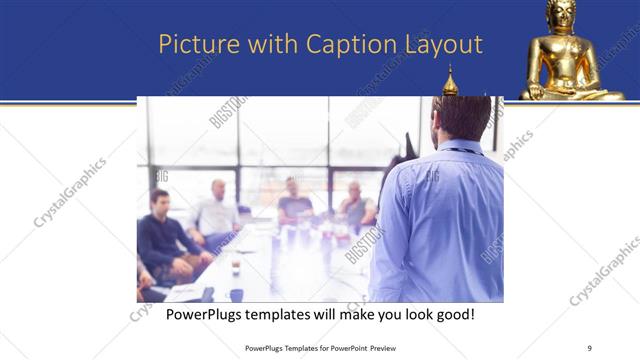 Picture with Caption presentation slide layout
