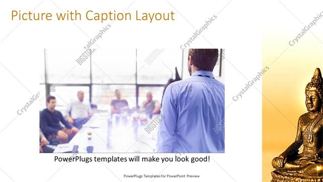 Picture with Caption presentation slide layout