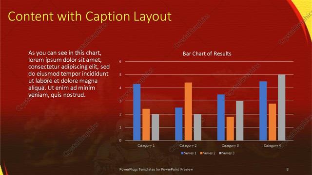 Content with Caption presentation slide layout