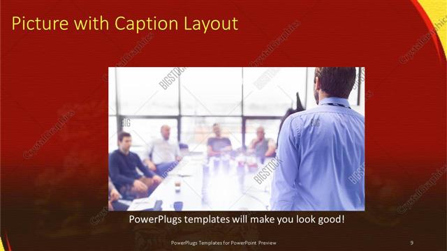Picture with Caption presentation slide layout