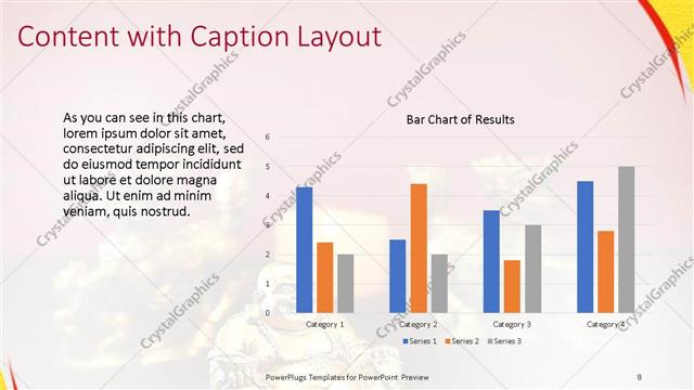 Content with Caption presentation slide layout