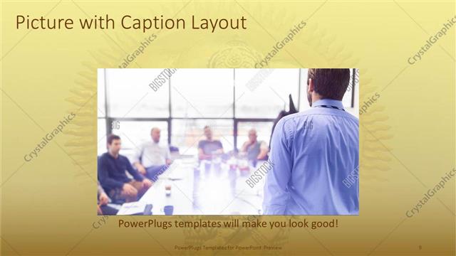 Picture with Caption presentation slide layout