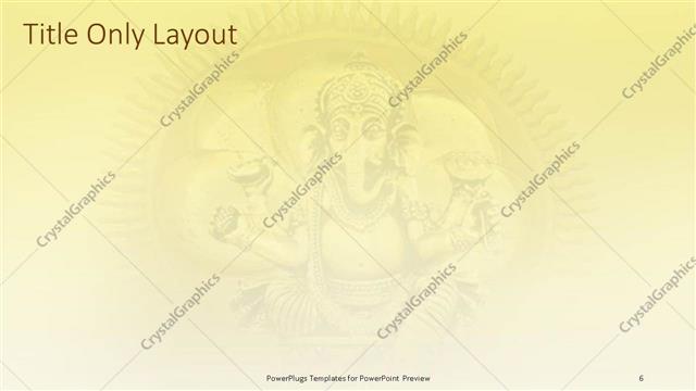 Title Only presentation slide layout