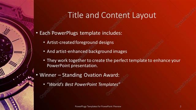 Title and Content presentation slide layout