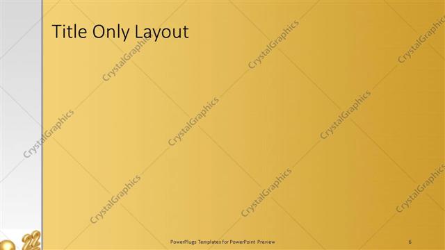 Title Only presentation slide layout