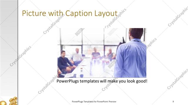 Picture with Caption presentation slide layout