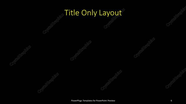 Title Only presentation slide layout
