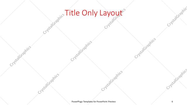 Title Only presentation slide layout