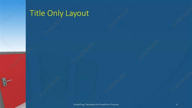 Title Only presentation slide layout