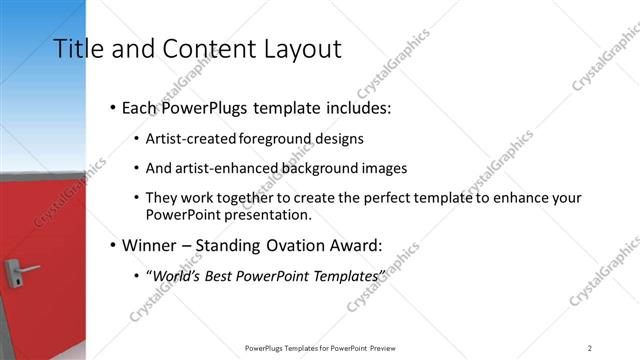 Title and Content presentation slide layout
