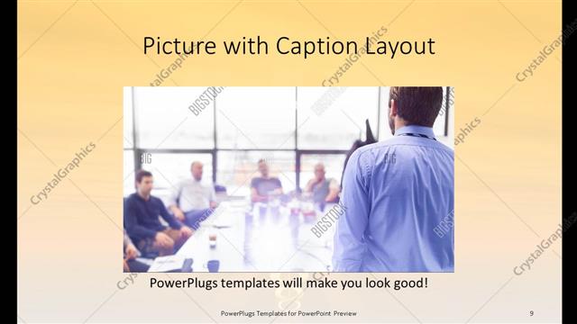 Picture with Caption presentation slide layout