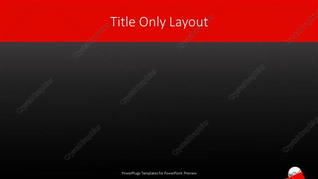 Title Only presentation slide layout