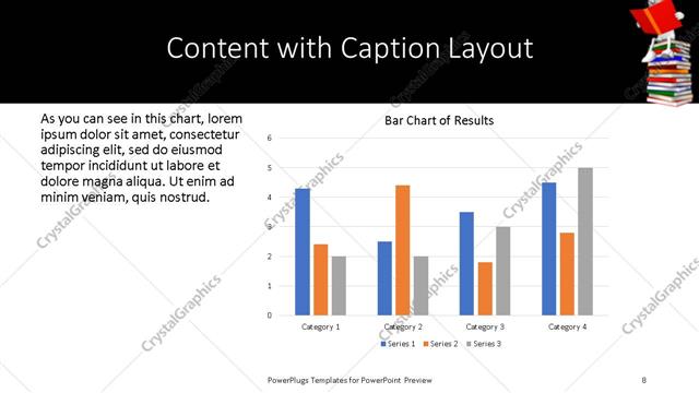 Content with Caption presentation slide layout
