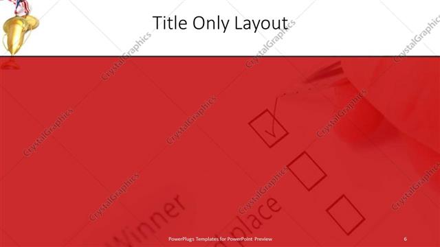 Title Only presentation slide layout