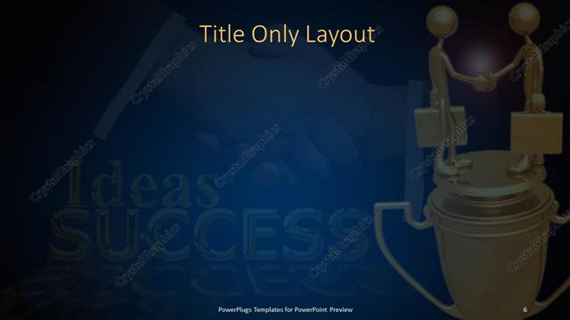 Title Only presentation slide layout