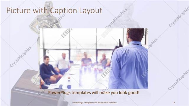 Picture with Caption presentation slide layout