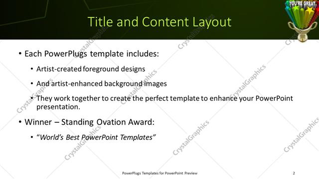 Title and Content presentation slide layout