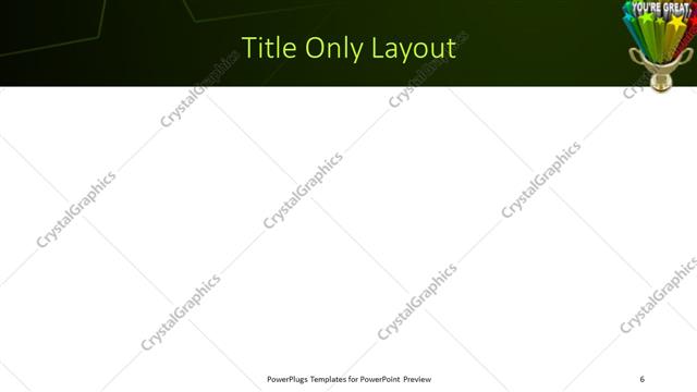 Title Only presentation slide layout
