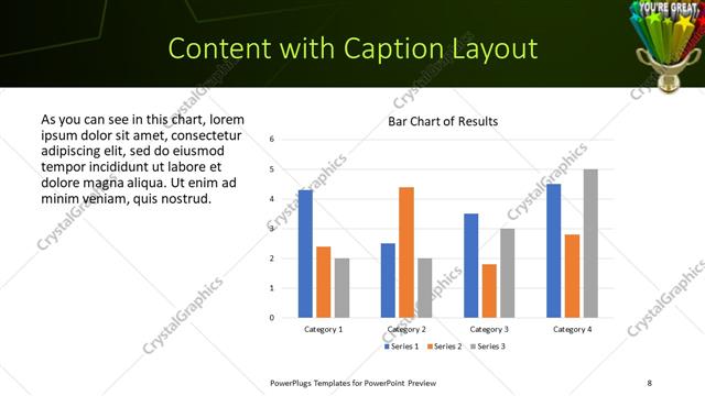 Content with Caption presentation slide layout