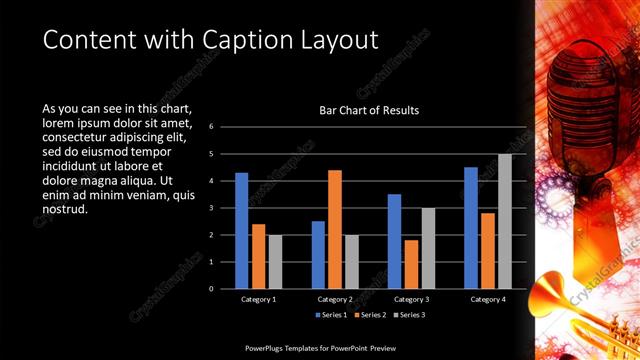 Content with Caption presentation slide layout