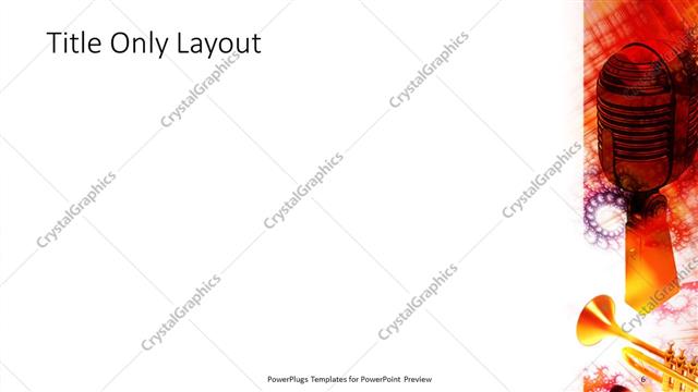 Title Only presentation slide layout