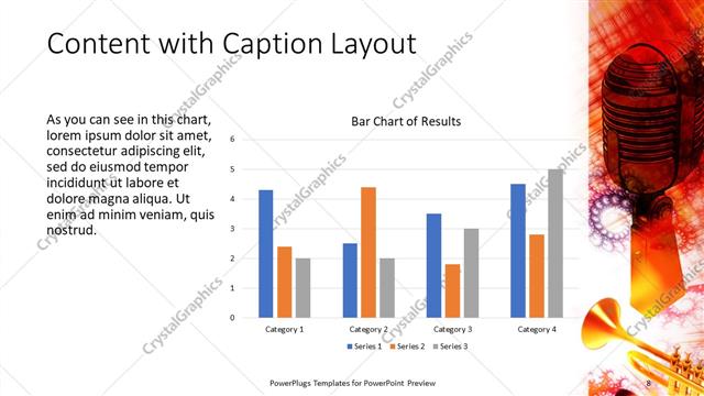 Content with Caption presentation slide layout
