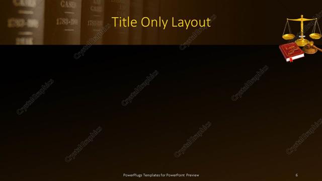 Title Only presentation slide layout