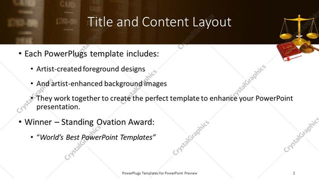 Title and Content presentation slide layout