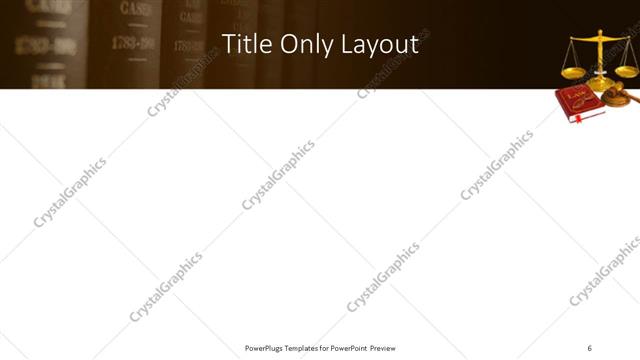 Title Only presentation slide layout
