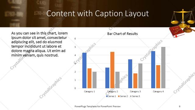 Content with Caption presentation slide layout
