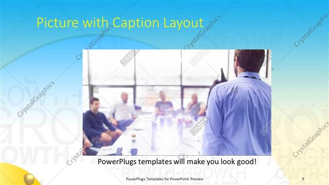 Picture with Caption presentation slide layout