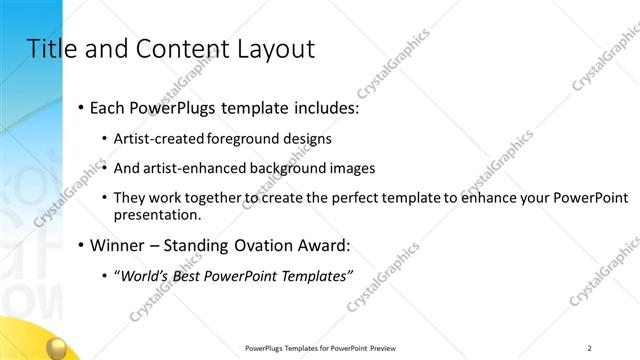 Title and Content presentation slide layout