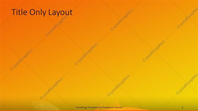 Title Only presentation slide layout