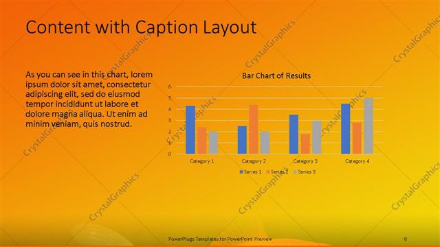 Content with Caption presentation slide layout