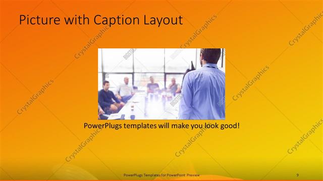 Picture with Caption presentation slide layout