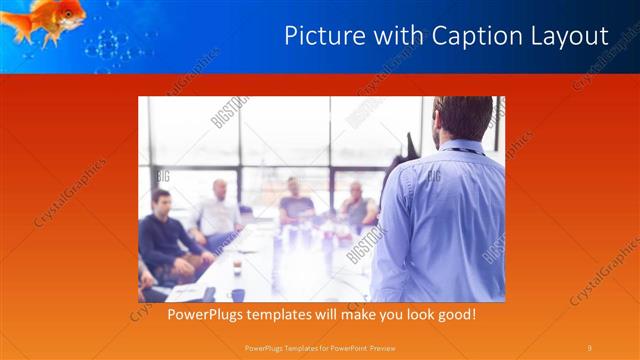 Picture with Caption presentation slide layout