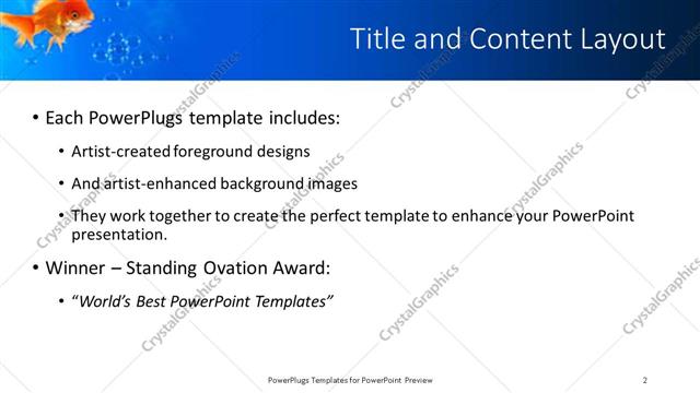 Title and Content presentation slide layout