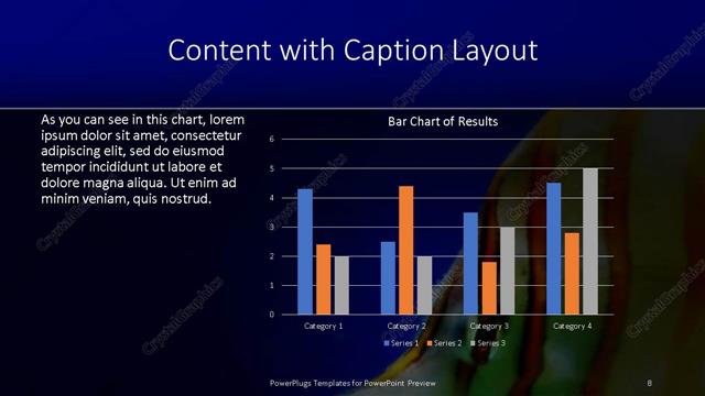 Content with Caption presentation slide layout