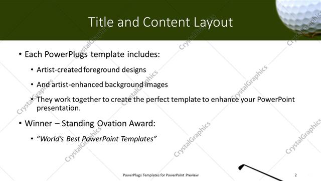 Title and Content presentation slide layout