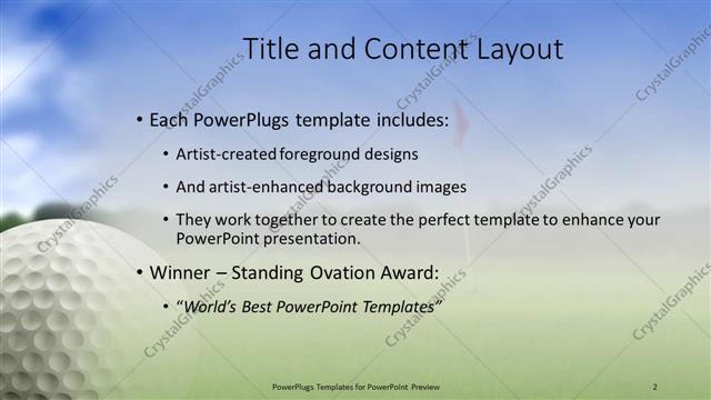 Title and Content presentation slide layout