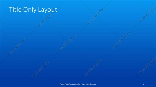 Title Only presentation slide layout