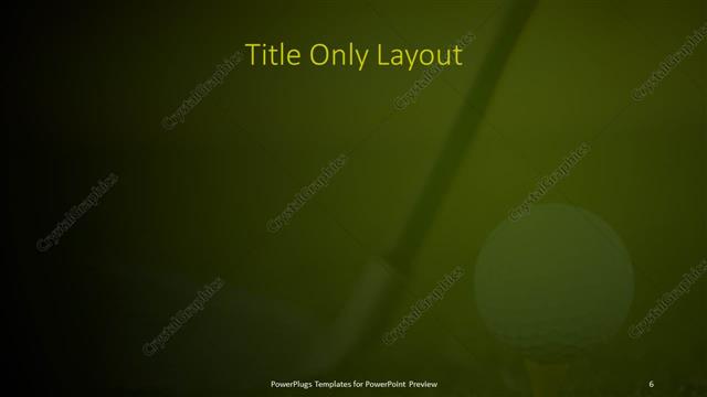 Title Only presentation slide layout