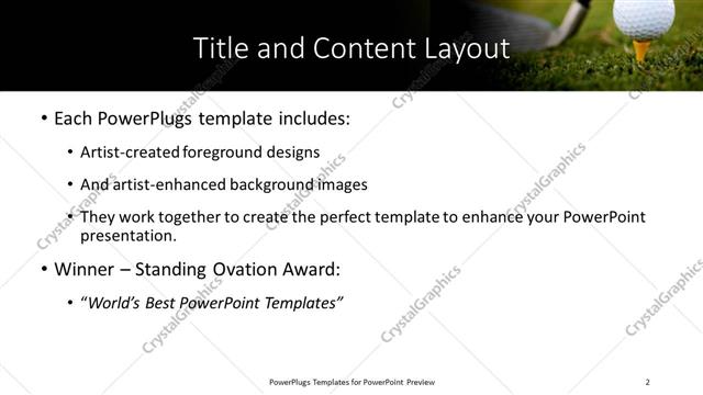 Title and Content presentation slide layout