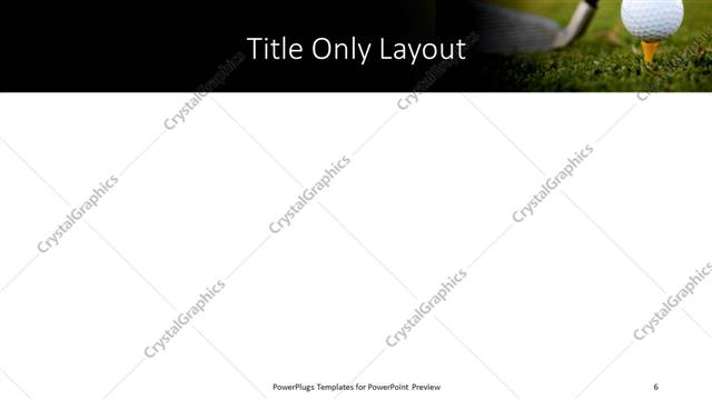 Title Only presentation slide layout