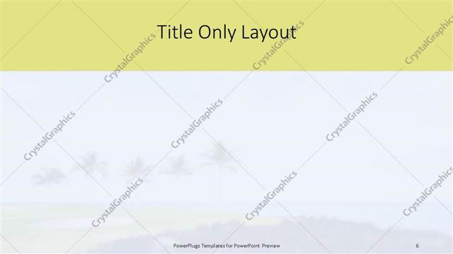 Title Only presentation slide layout
