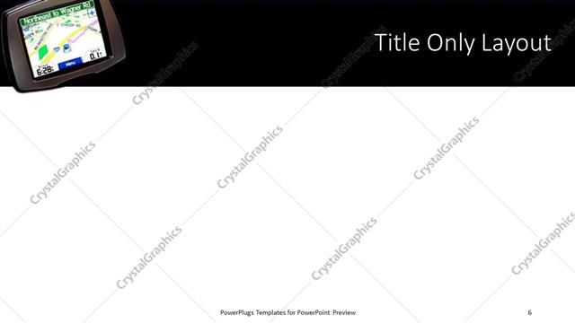 Title Only presentation slide layout